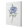 Blue Umbra Flower II Floral Embellished Canvas Wall Art Print, 16"x20"